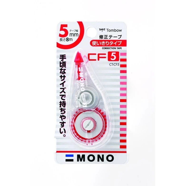 Tip Ex Kertas / Correction Tape Tombow CT-CF5 MONO 5mm x 8m RED